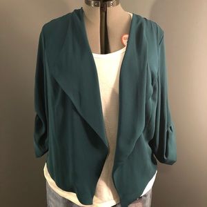 NWT Teal Drape Blazer